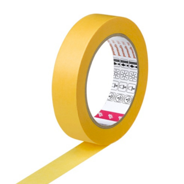 gold tape schilderstape gold permafix, gele tape