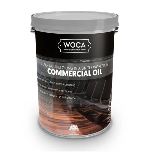 commercial oil, woca, onderhoud, olie